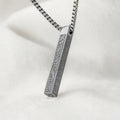 Islamic Ayat ul Kursi Bar Pendant Necklace